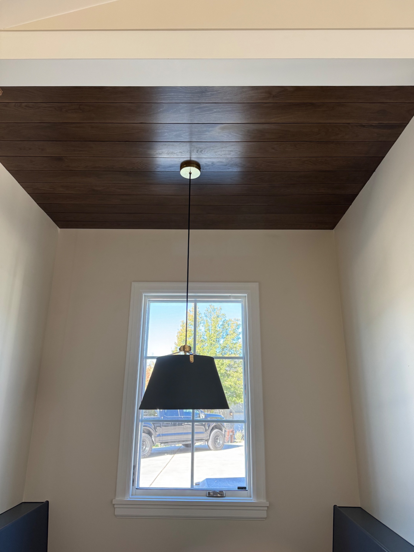 Walnut Plank Ceiling