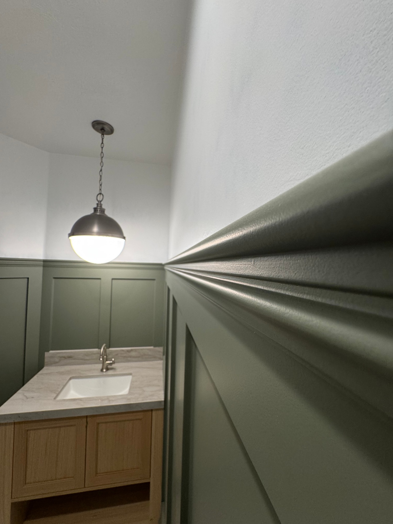 Sage Board & Batten Wainscot