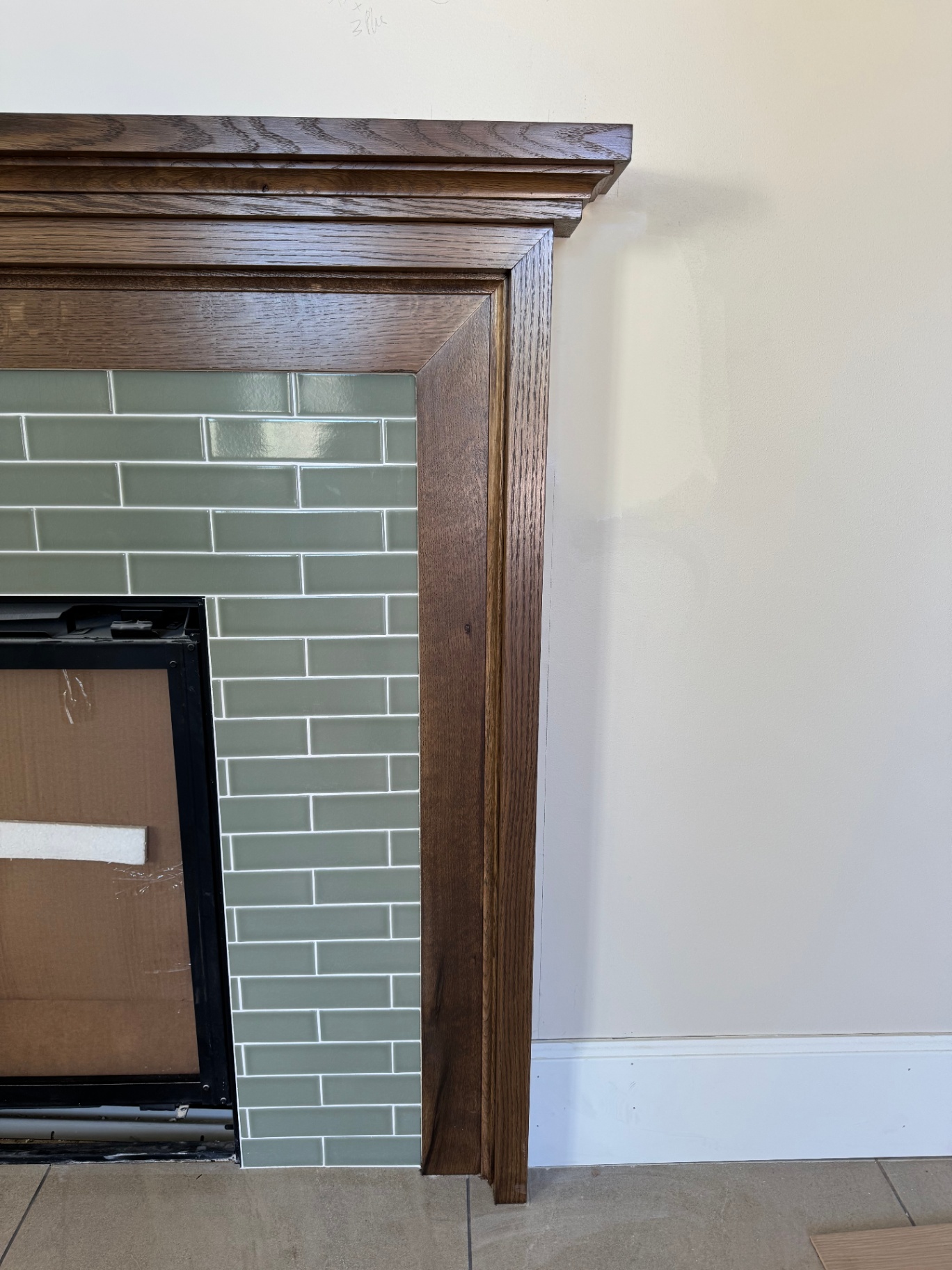 Stacked Mantel Detail